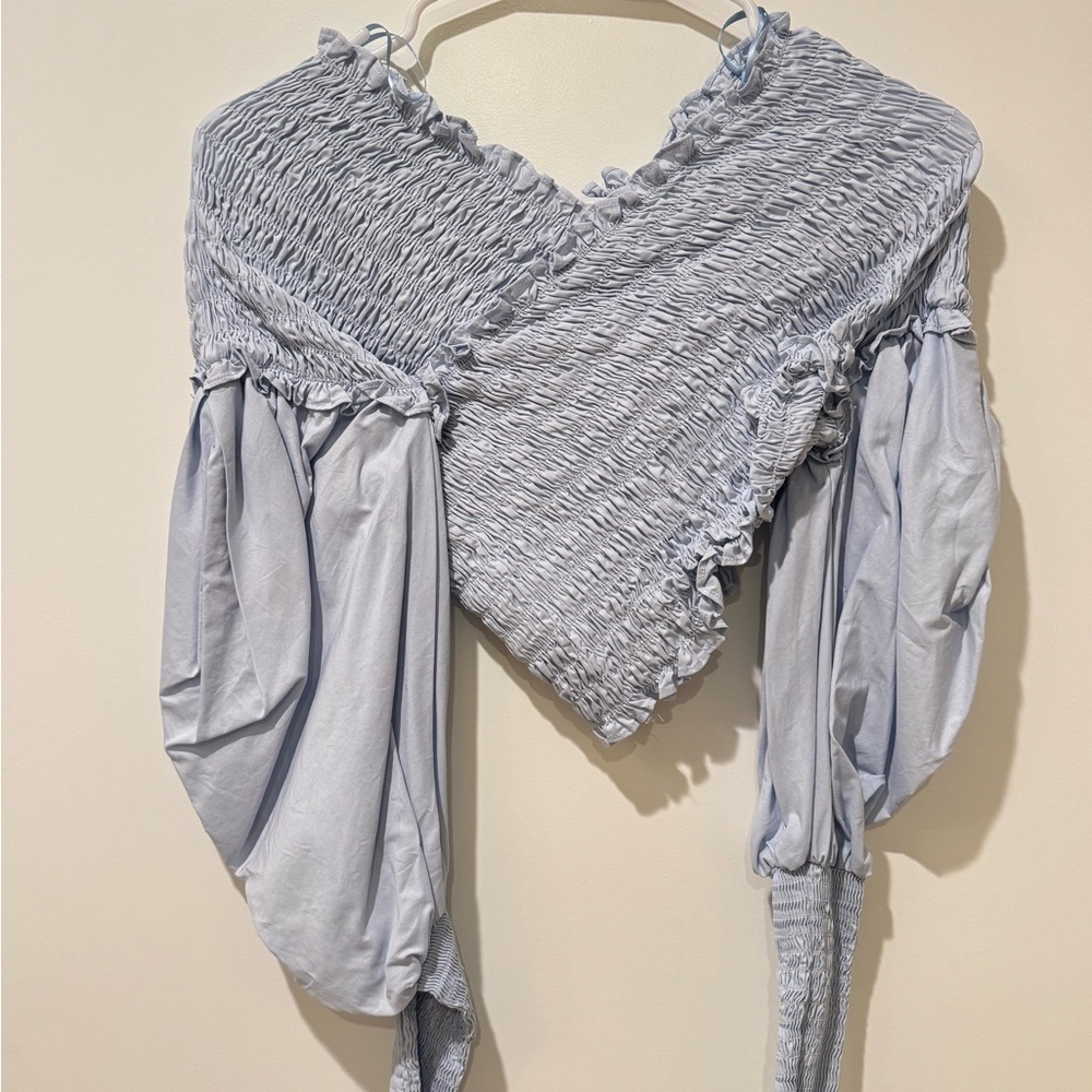 Elegant Blue Women's Top